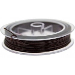 Waxed Cotton Thread for Jewellery 0,5 mm - Brown